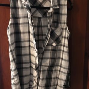 Calvin Klein checkered vest shirt